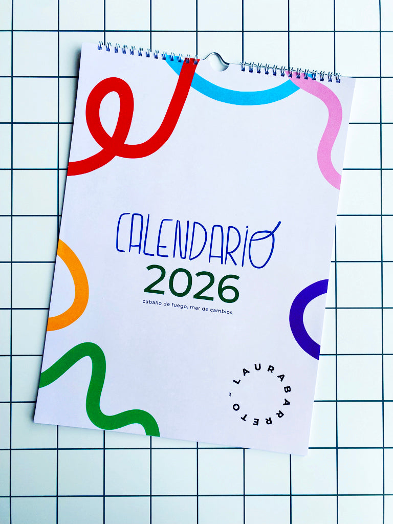 Calendario 2026 / Caballo de fuego, Mar de cambios.