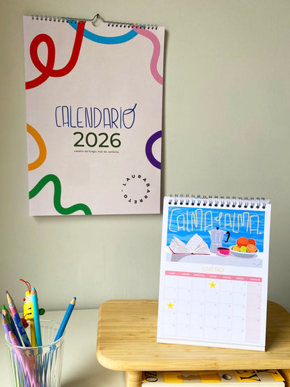Calendario 2026 / Caballo de fuego, Mar de cambios.