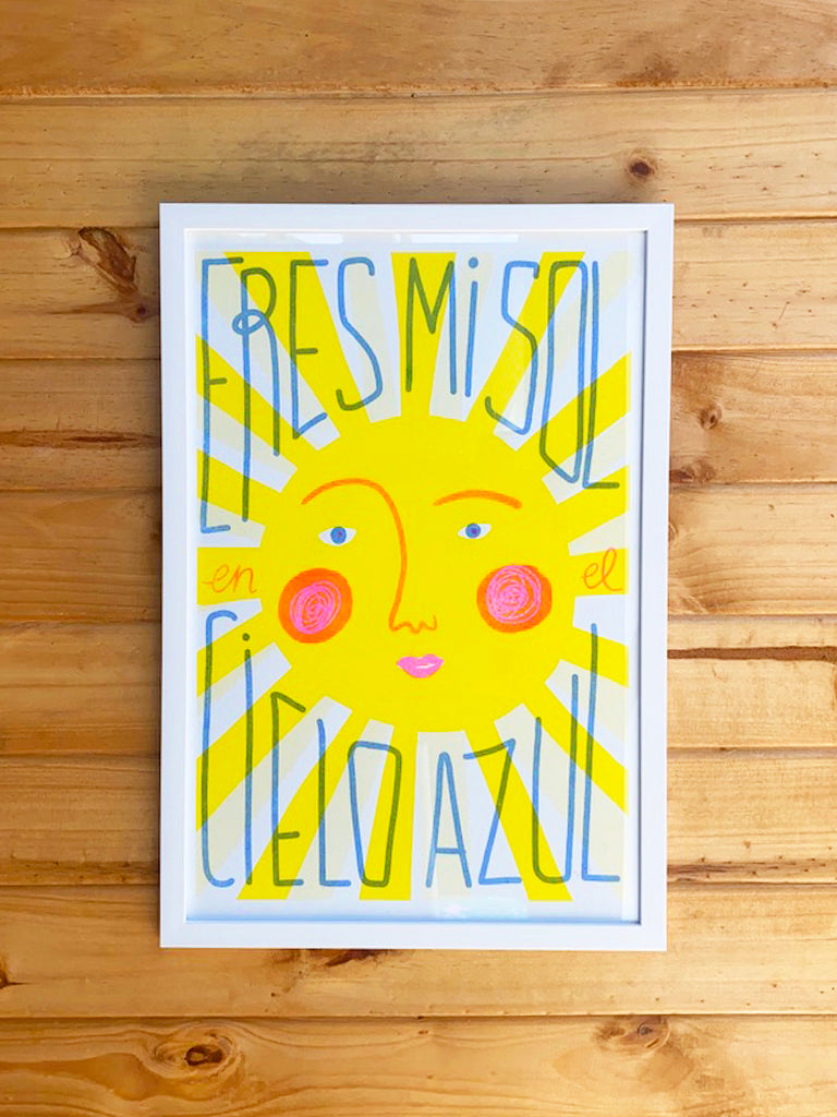 Eres mi sol en el cielo azul